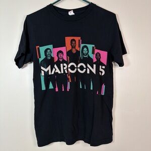 MAROON 5 North‎ American Tour Tee 2013 Black Small Concert Pop Rock Adam Levine